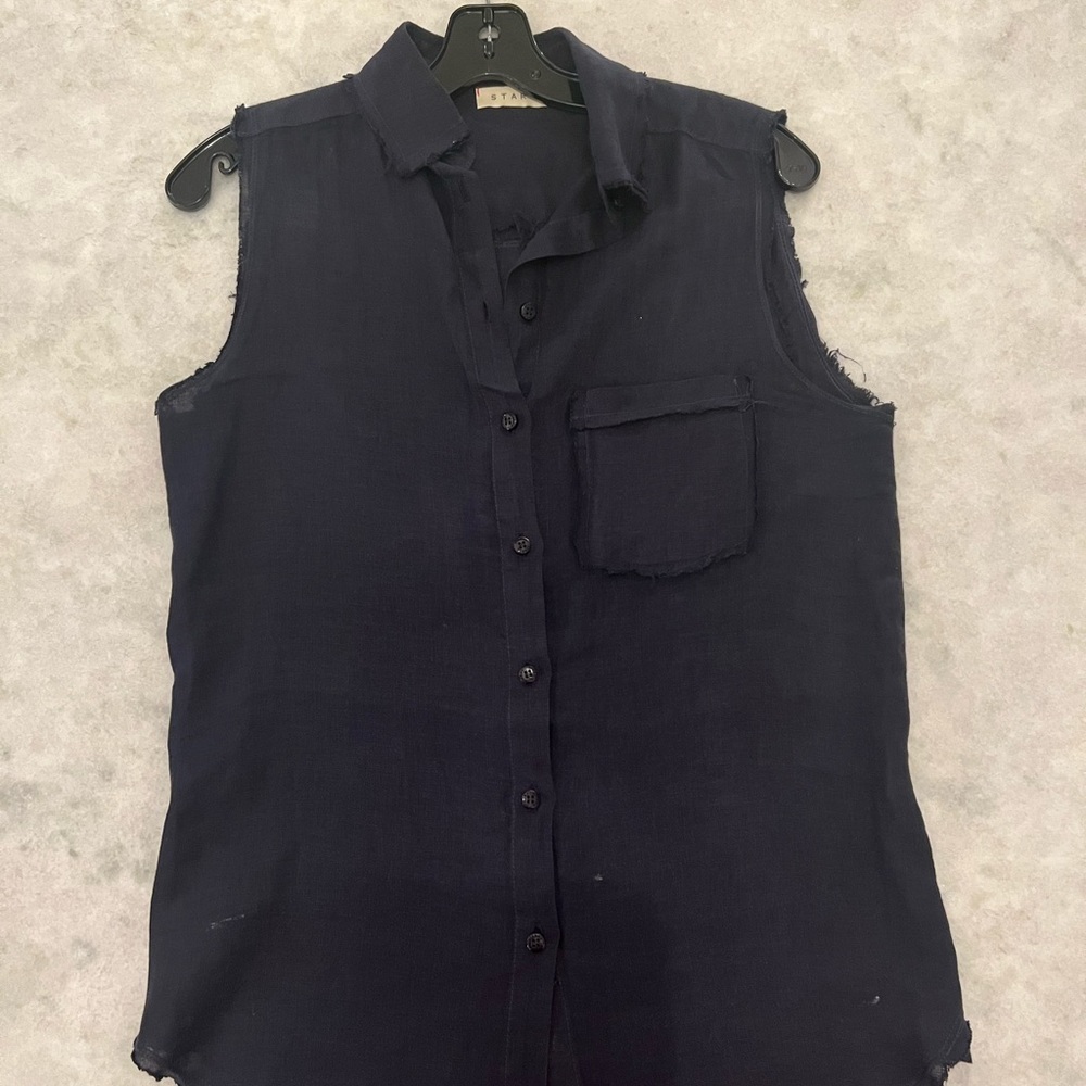 Stark X Navy Blue sleeves blouse